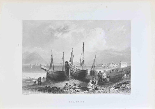 William Henry Bartlett, Alloney, Lithograph, 19th Century