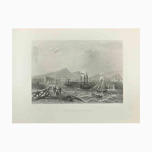 William Henry Bartlett, Leith Pier and Harbour, Etching, 1845-ZCI-2030003