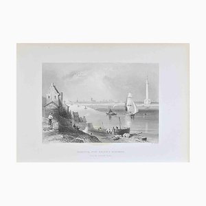 William Henry Bartlett, Yarmouth, with Nelson's Monument, Lithograph, 19th Century-ZCI-1781687