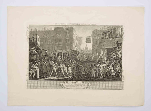 William Hogarth, The Industrious Prentice, Original Etching, 1747