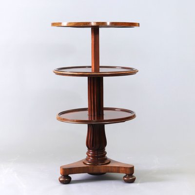 William IV Metamorphic Mahogany Coffee Table or Three-Tier Dumbwaiter, 1835-NUO-1419647