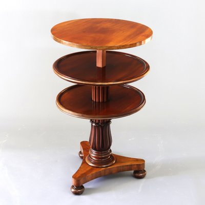 William IV Metamorphic Mahogany Coffee Table or Three-Tier Dumbwaiter, 1835-NUO-1419647