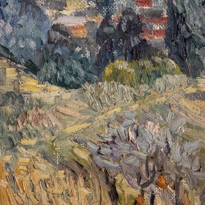 William Langley, Landscape of the French Riviera, 20th Century, Oil on Canvas-MAX-1332171