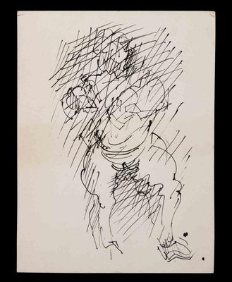 William Richard, Figure, Original Drawing, Mid 20th-Century-ZCI-1192714