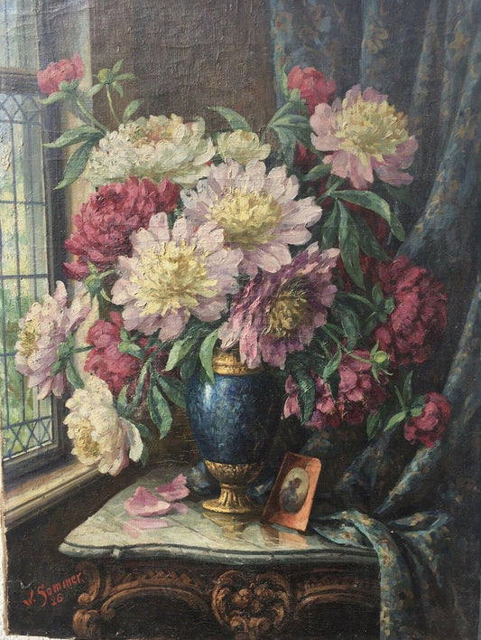 William Sommer, Vase, 1924, Oil on Canvas