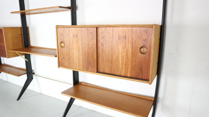 William Watting Free Standing Modular Wall Unit attributed to Fristho Franeker for Fristho, the Netherlands, 1960s-DT-2026267