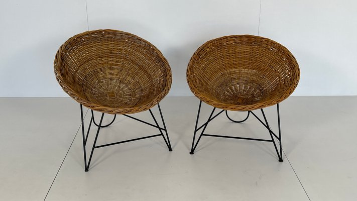 Willow Wicker Chair, 1960s-RUC-1424539