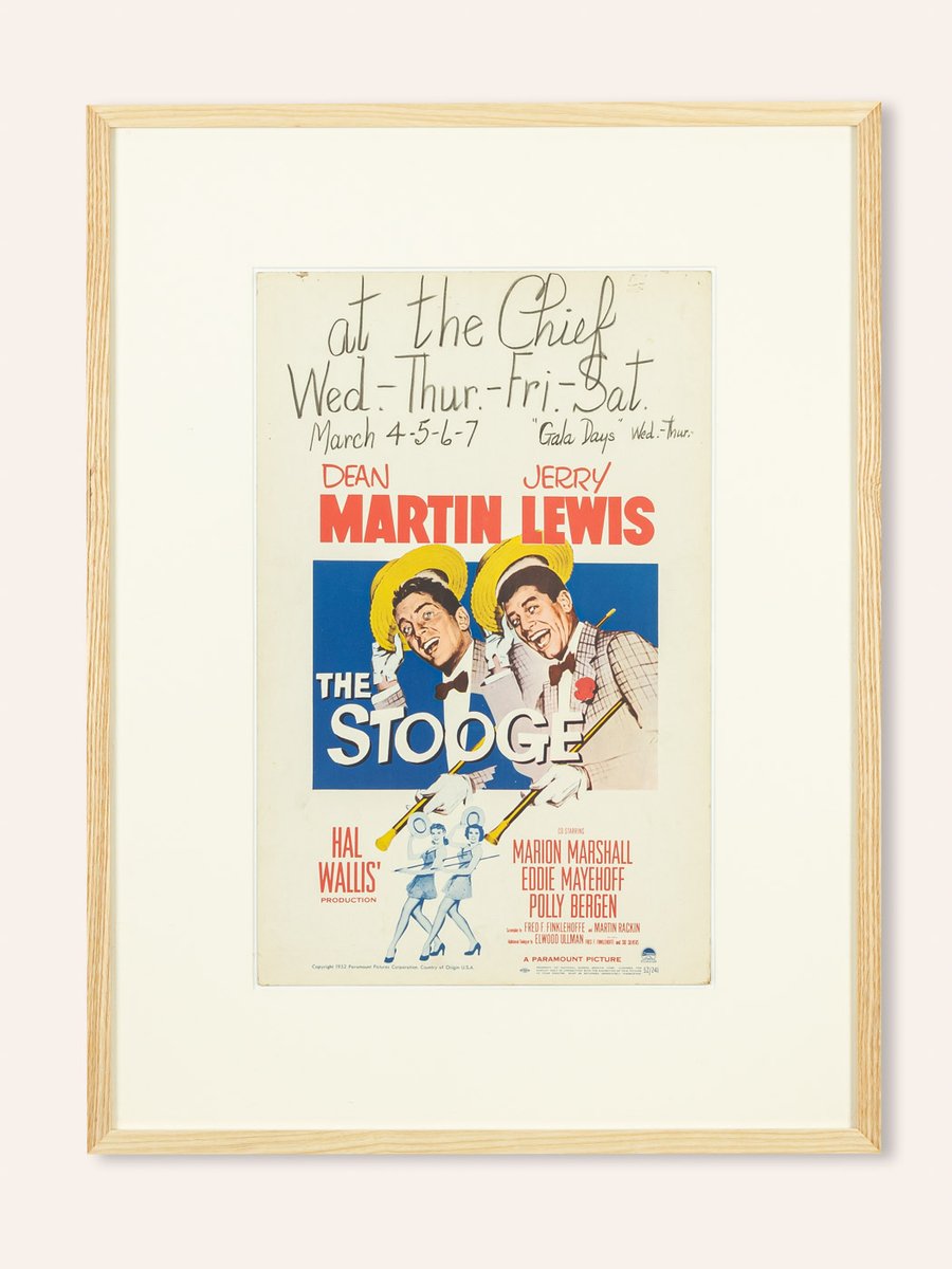 Window Card The Stooge by Dean Martin & Jerry Lewis