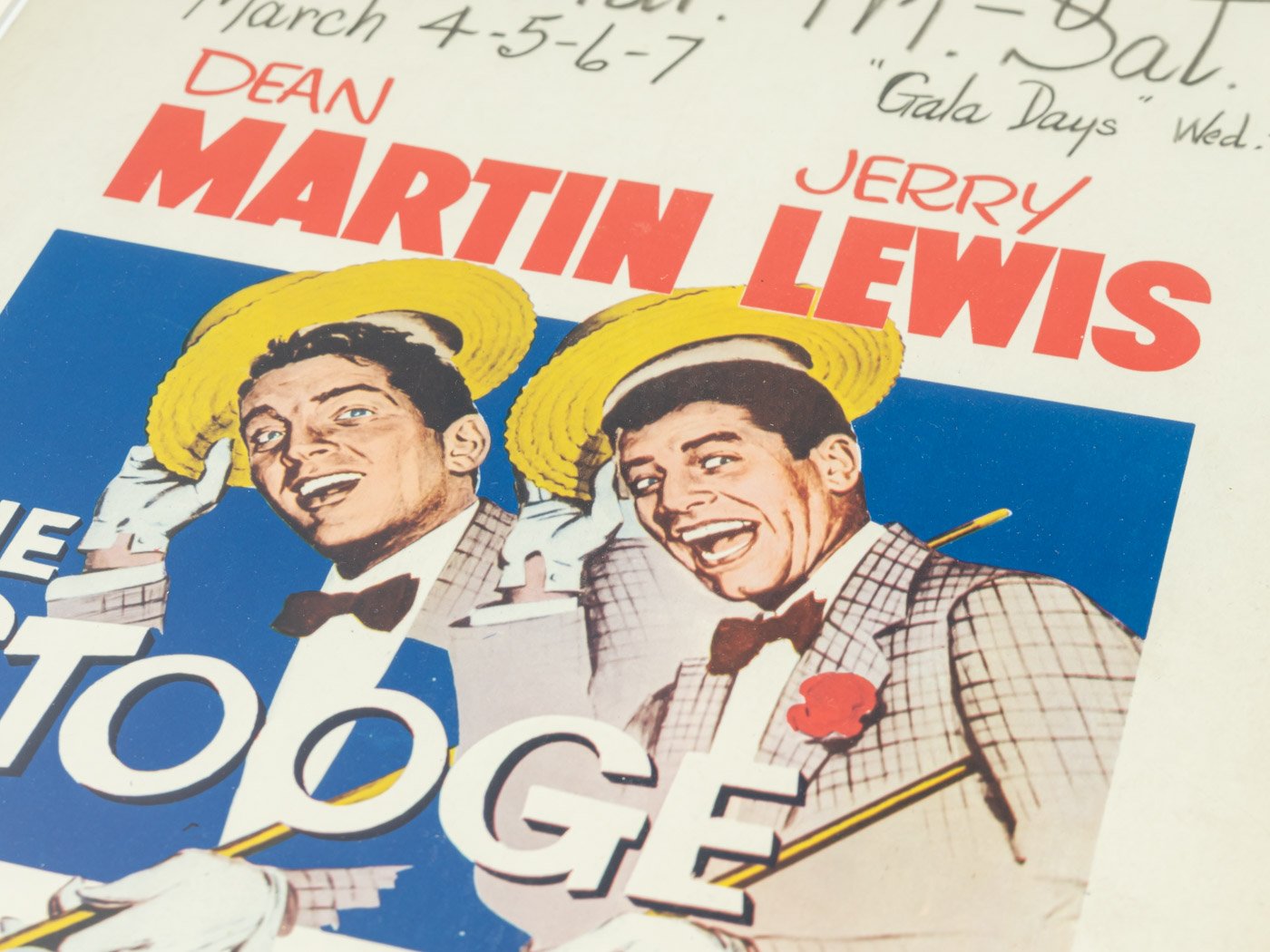 Window Card The Stooge by Dean Martin & Jerry Lewis