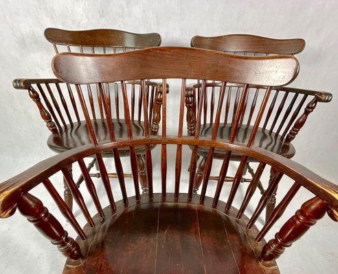 Windsor Chairs, UK, 1960s, Set of 3-ZCY-1375749