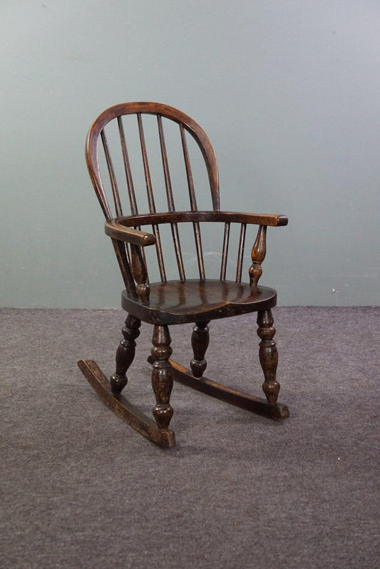 Windsor Childrens Rocking Chair, 1850s