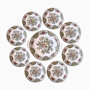 Windsor Staffordshire Polychrome Plates from Ridgway, 1970s, Set of 10-SHG-2031550