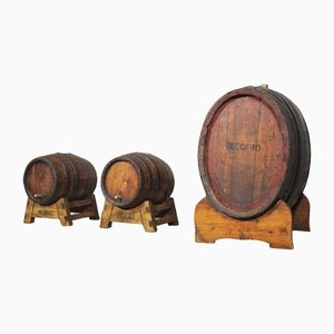 Wine Barrels, 1950s, Set of 3-KNM-1141556