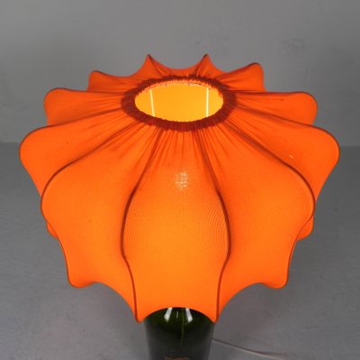 Wine Bottle Table Lamp with Fabric Shade, 1970s-TL-1773683