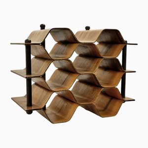 Wine Rack Bottle Stand by Torsten Johansson for Formträ AB, Sweden, 1950s-NYF-2019240