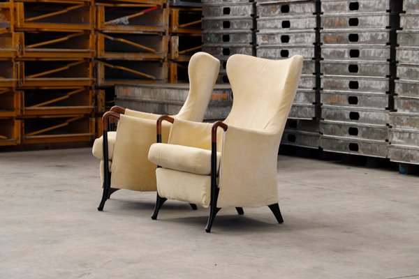 Wing Armchairs by Umberto Asnago for Giorgetti, Set of 2-PTH-1315154