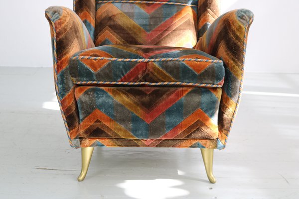 Wing Chair from I. S. A. Bergamo, Italy, 1950s-AA-1117882