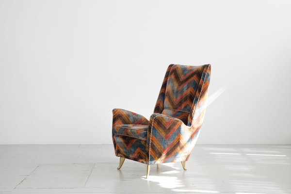 Wing Chair from I. S. A. Bergamo, Italy, 1950s-AA-1117882