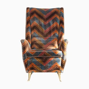 Wing Chair from I. S. A. Bergamo, Italy, 1950s-AA-1117882