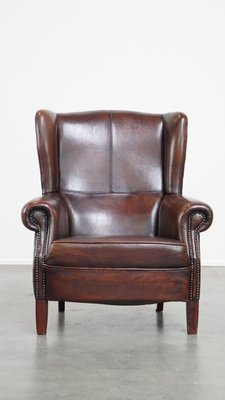 Wing Chair in Leather-HPP-2024316