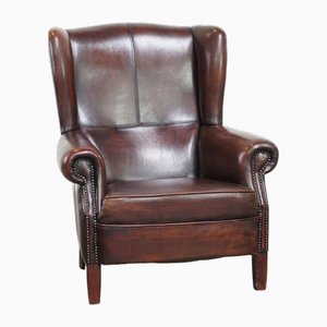 Wing Chair in Leather-HPP-2024316