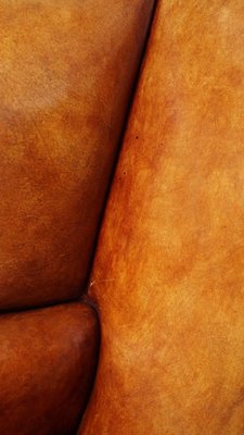 Wing Chairs in Sheepskin Leather, Set of 2-HPP-2033005