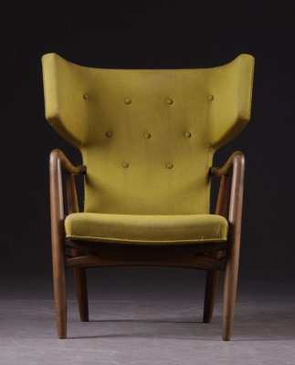 Wingback Armchair by Eva Koppel for Slagelse Møbelværk, Denmark, 1947-WNL-1713107