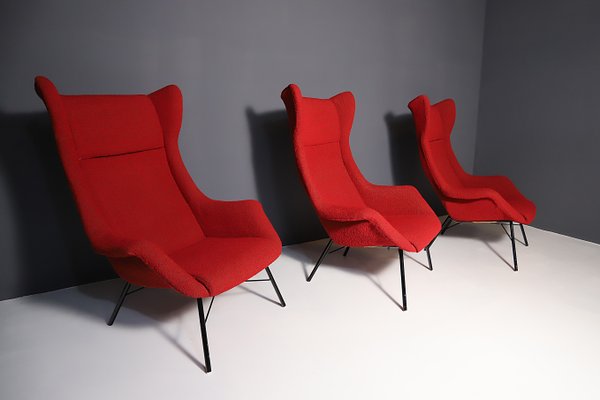 Wingback Armchairs by Navrátil & Sépová for Thonet, Czechoslovakia, 1960s-HXT-2025973