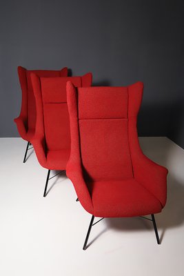 Wingback Armchairs by Navrátil & Sépová for Thonet, Czechoslovakia, 1960s-HXT-2025973