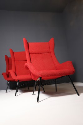 Wingback Armchairs by Navrátil & Sépová for Thonet, Czechoslovakia, 1960s-HXT-2025973