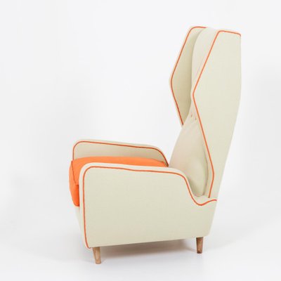 Wingback Lounge Chair attributed to Melchiore Bega, Italy, 1950s-VEI-1766007