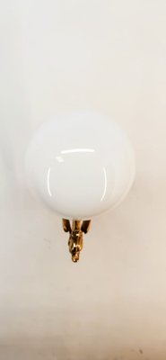 Winged Dragon Wall Light in Brass with Shiny White Sphere-QLH-1768790