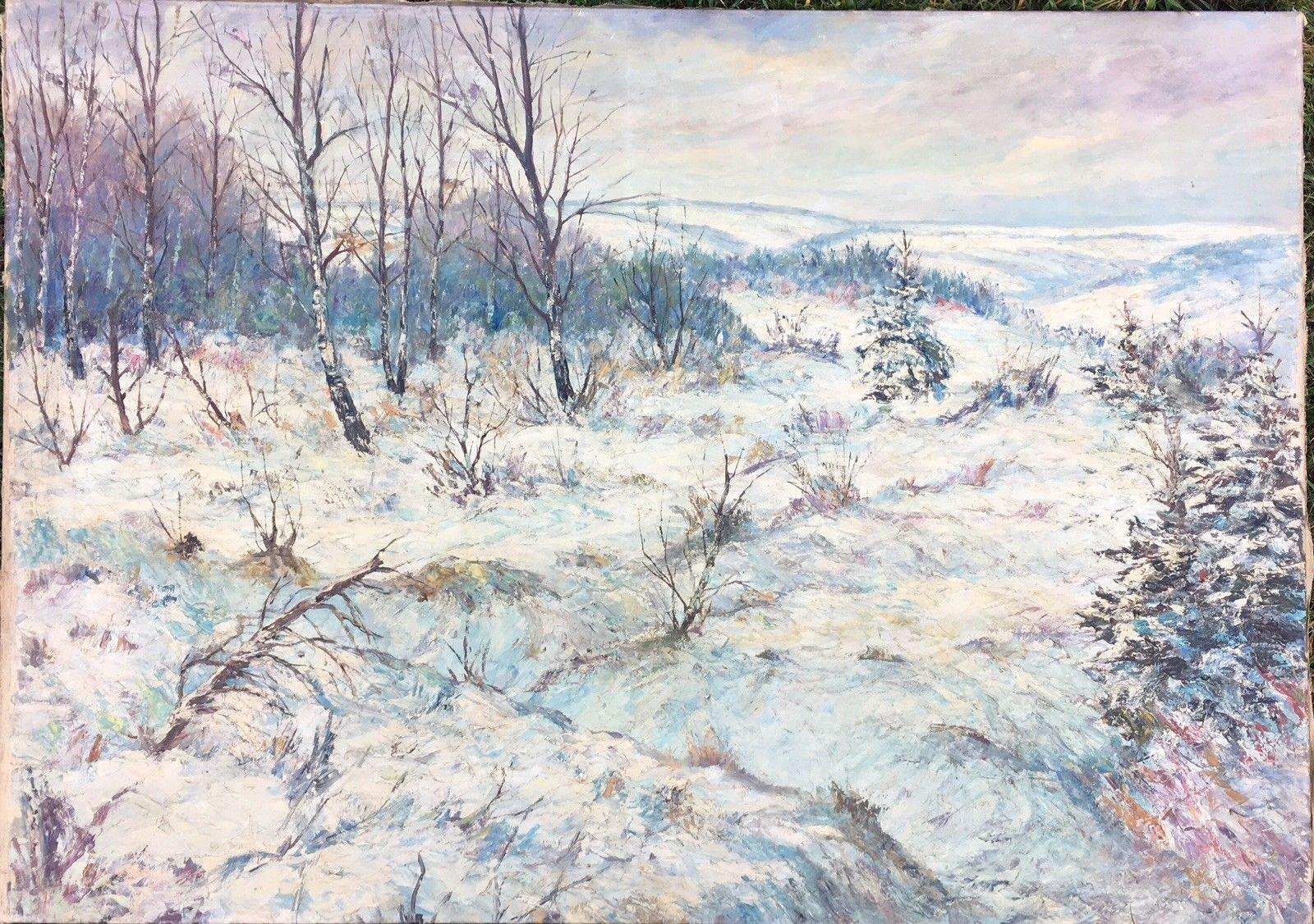 Winter Landscape, Oil on Canvas