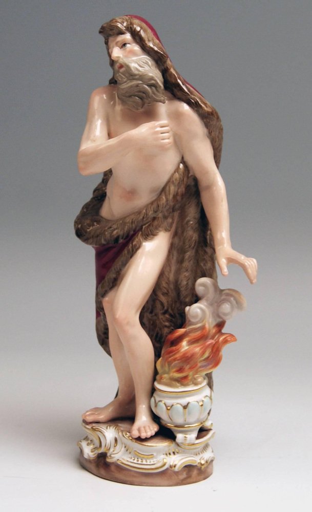 Winter Seasons Figurine from Meissen, 1880