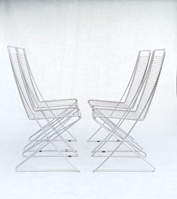 Wire Chairs by Till Behrens for Schlubach, Set of 4-RFT-1716594