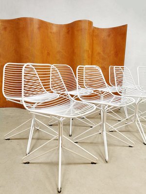 Wire Dining Chairs by Henrik Pedersen for Houe, Set of 8-BW-1252141