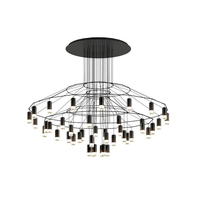 WIREFLOW CHANDELIER 0376 - LED dimmable pendant lamp by Vibia