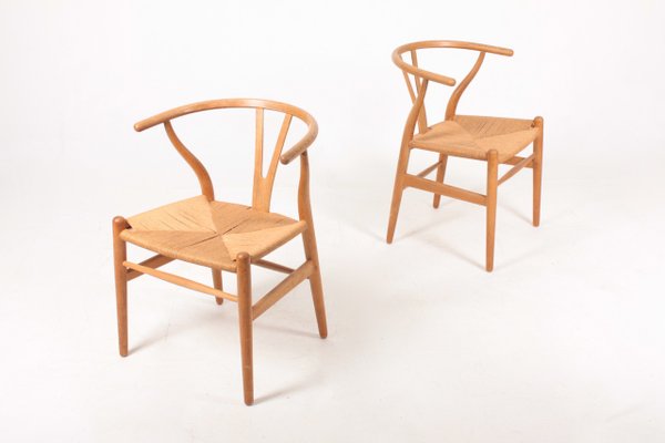 Wishbone Chairs in Patinated Oak by Hans Wegner, 1960s, Set of 6-FK-824392