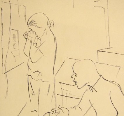 Without Results - China Ink Drawing on Paper by G. Grosz - 1925 1925-ZCI-756242