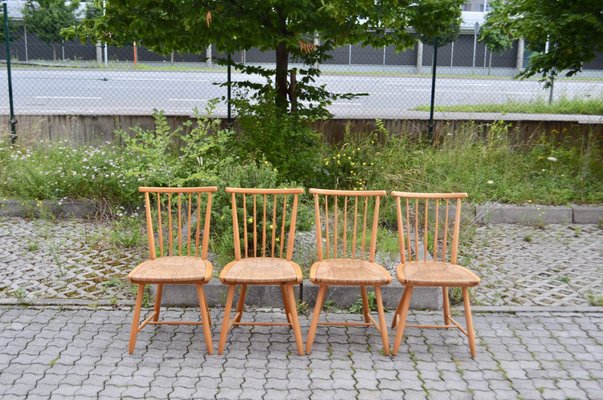 WKS Series Dining Chairs by Arno Lambrecht for Wk Möbel, 1950s, Set of 4-UF-1384505