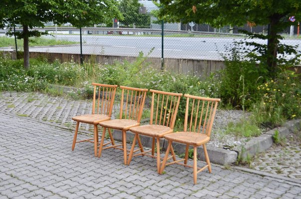 WKS Series Dining Chairs by Arno Lambrecht for Wk Möbel, 1950s, Set of 4-UF-1384505