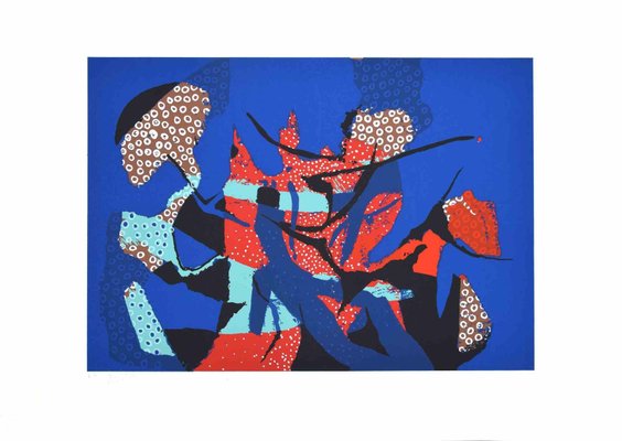 Wladimiro Tulli, Abstract Composition, Original Screenprint, 1970s-ZCI-972064