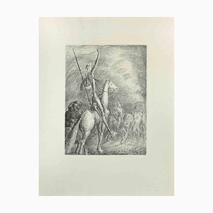 Wladyslaw Jahl, Don Quixote and Sancho Panza, Etching, 1951-ZCI-2029336