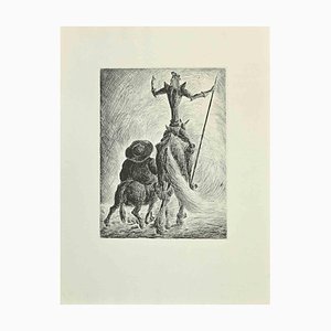 Wladyslaw Jahl, Don Quixote and Sancho Panza, Etching and Drypoint, 1951-ZCI-2029327