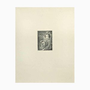 Wladyslaw Jahl, Flor y el Viejo, Etching and Drypoint, 1951-ZCI-2029345