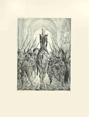 Wladyslaw Jahl, The Entrance of Don Quixote, Etching, 1951-ZCI-2029286