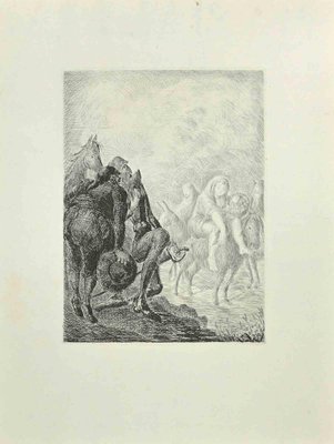 Wladyslaw Jahl, The Meeting, Etching, 1951-ZCI-2029337