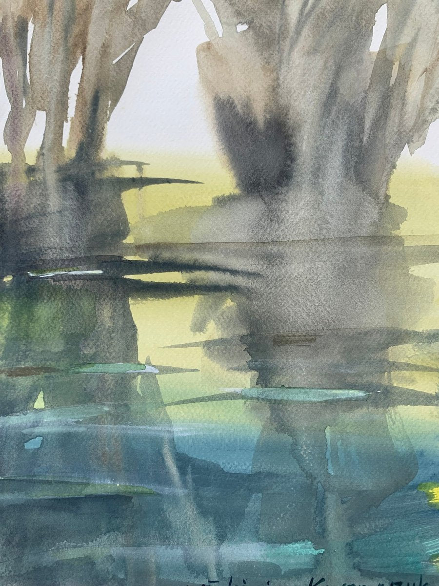 Włodzimierz Karczmarzyk, Forest Water, Watercolor on Paper