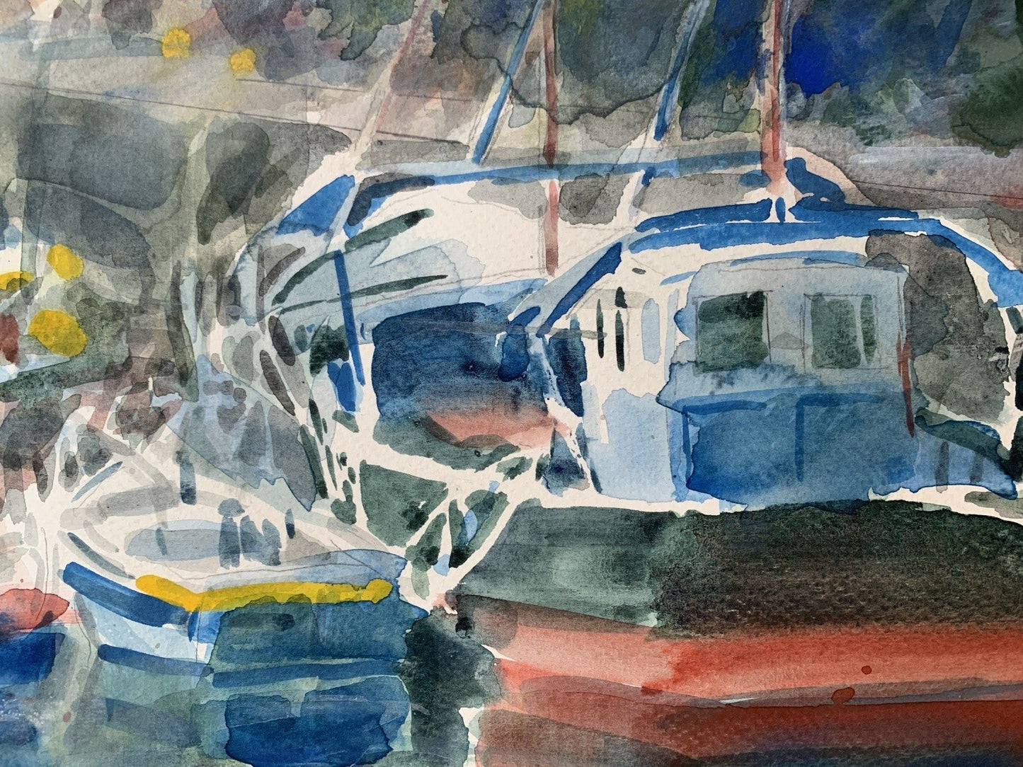 Włodzimierz Karczmarzyk, Honfleur (France), 2000, Watercolor