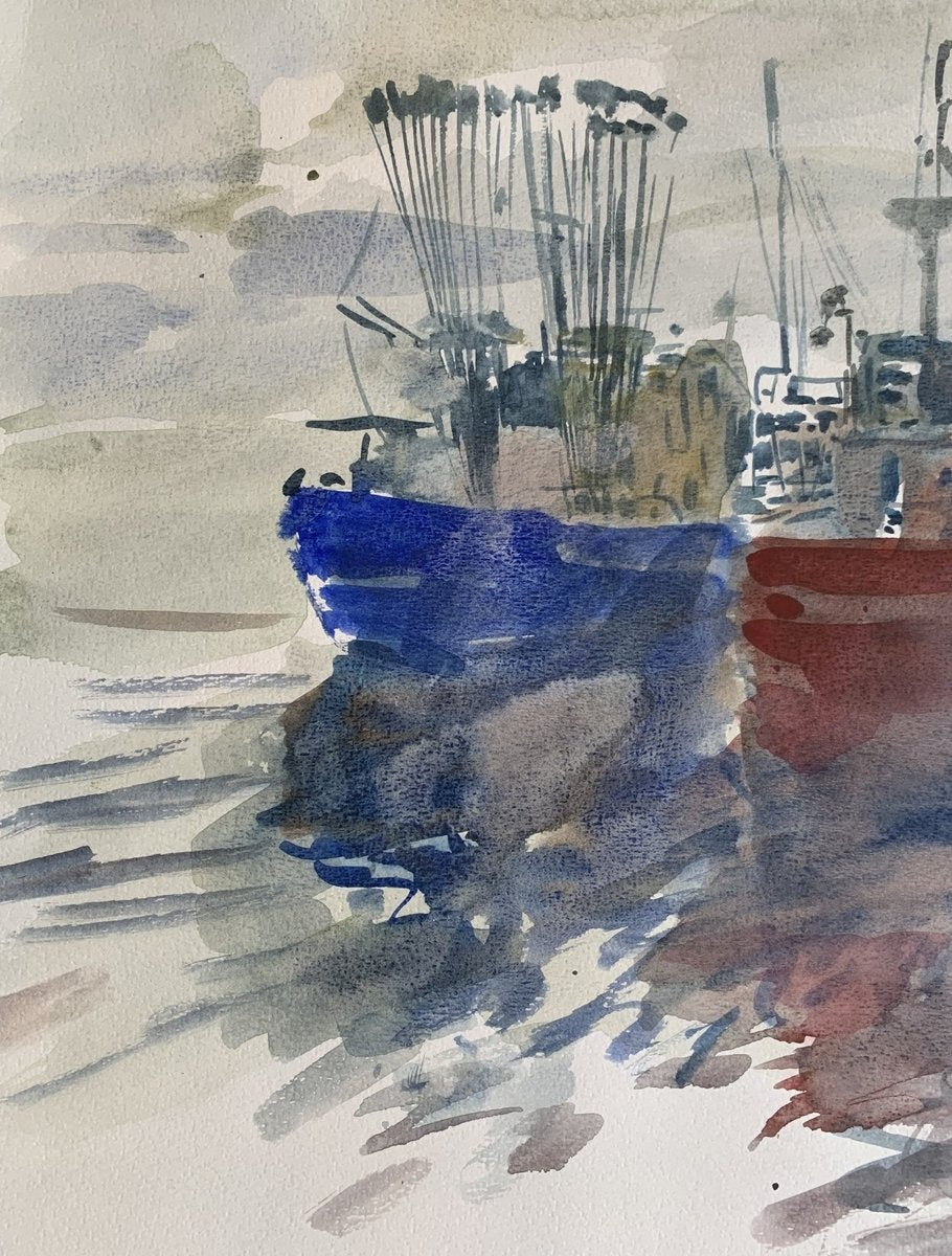 Włodzimierz Karczmarzyk, Naval Units, 1995, Watercolor